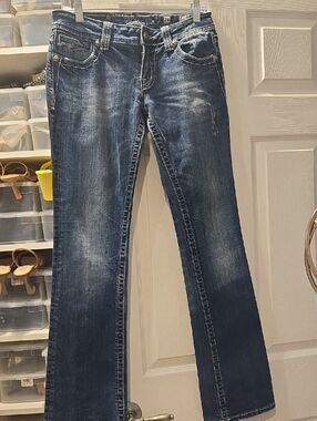 MISS ME Dark Blue Bootcut Jeans